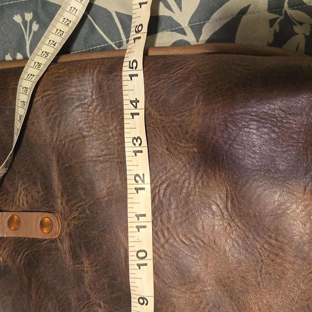 Brown Leather KMM & Co. Tote Bag - Picture 6 of 8